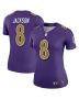 Women’s Baltimore Ravens Lamar Jackson Purple Alternate Legend Player Performance Top