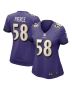 Women’s Baltimore Ravens Michael Pierce Purple Player Game Jersey