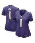 Women’s Baltimore Ravens Number 1 Mom Purple Game Jersey