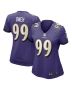 Women’s Baltimore Ravens Odafe Oweh Purple Game Jersey