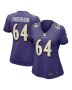 Women’s Baltimore Ravens Tyler Linderbaum Purple Player Game Jersey