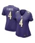Women’s Baltimore Ravens Zay Flowers Purple Team Game Jersey