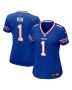 Women’s Buffalo Bills Number 1 Mom Royal Game Jersey