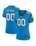 Women’s Carolina Panthers Blue Alternate Custom Game Jersey