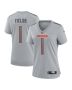 Women’s Chicago Bears Justin Fields Gray Atmosphere Fashion Game Jersey
