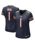 Women’s Chicago Bears Number 1 Bride Navy Game Jersey