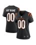 Women’s Cincinnati Bengals Black Game Custom Jersey