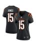 Women’s Cincinnati Bengals Charlie Jones Black Team Game Jersey
