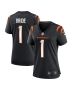 Women’s Cincinnati Bengals Number 1 Bride Black Game Jersey