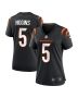 Women’s Cincinnati Bengals Tee Higgins Black Game Player Jersey