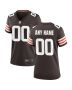 Women’s Cleveland Browns Brown Custom Game Jersey