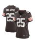 Women’s Cleveland Browns Kahlef Hailassie Brown Team Game Jersey