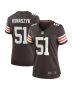 Women’s Cleveland Browns Kunaszyk Brown Game Player Jersey