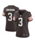 Women’s Cleveland Browns Marquise Goodwin Brown Team Game Jersey