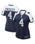 Women’s Dallas Cowboys Dak Prescott Navy Alternate Game Team Jersey