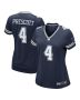 Women’s Dallas Cowboys Dak Prescott Navy Game Team Jersey