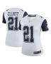 Women’s Dallas Cowboys Ezekiel Elliott White Color Rush Legend Player Player Performance Top