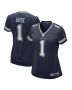 Women’s Dallas Cowboys Number 1 Bride Navy Game Jersey