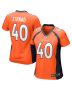 Women’s Denver Broncos Justin Strnad Orange Game Jersey