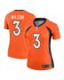 Women’s Denver Broncos Russell Wilson Orange Team Legend Player Performance Top