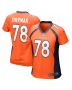 Women’s Denver Broncos William Sherman Orange Team Game Jersey