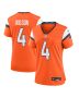 Women’s Denver Broncos Zach Wilson Orange Team Game Jersey
