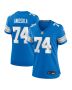 Women’s Detroit Lions Kayode Awosika Blue Team Game Jersey