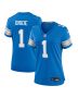 Women’s Detroit Lions Number 1 Bride Blue Game Jersey