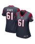 Women’s Houston Texans DJ Scaife Jr Navy Team Game Jersey