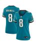 Women’s Jacksonville Jaguars Mark Brunell Teal Prowler Throwback Retired Player Game Jersey