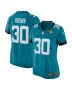 Women’s Jacksonville Jaguars Montaric Brown Teal Game Player Jersey