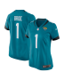 Women’s Jacksonville Jaguars Number 1 Bride Teal Game Jersey