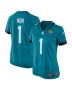Women’s Jacksonville Jaguars Number 1 Mom Teal Game Jersey