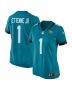 Women’s Jacksonville Jaguars Travis Etienne Teal Game Jersey