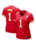 Women’s Kansas City Chiefs Number 1 Bride Red Game Jersey