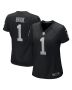 Women’s Las Vegas Raiders Number 1 Bride Black Game Jersey