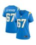 Women’s Los Angeles Chargers Alex Leatherwood Powder Blue Team Game Jersey