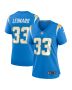 Women’s Los Angeles Chargers Deane Leonard Powder Blue Game Player Jersey