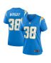 Women’s Los Angeles Chargers Milton Wright Powder Blue Game Jersey