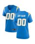 Women’s Los Angeles Chargers Powder Blue Custom Game Jersey