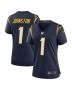 Women’s Los Angeles Chargers Quentin Johnston Navy Alternate Game Jersey