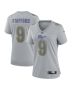 Women’s Los Angeles Rams Matthew Stafford Gray Atmosphere Fashion Game Jersey