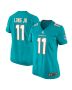 Women’s Miami Dolphins David Long Jr. Aqua Game Jersey