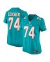 Women’s Miami Dolphins Liam Eichenberg Aqua Game Jersey