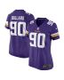 Women’s Minnesota Vikings Jonathan Bullard Purple Game Jersey