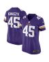 Women’s Minnesota Vikings Kunaszyk Purple Game Jersey