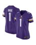 Women’s Minnesota Vikings Number 1 Bride Purple Game Jersey