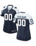 Women’s Navy Dallas Cowboys Alternate Custom Game Jersey