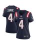 Women’s New England Patriots Bailey Zappe Navy Game Player Jersey