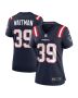 Women’s New England Patriots Corliss Waitman Navy Team Game Jersey